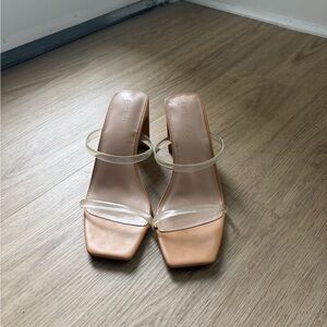 Women's Nude Heeled Sandals